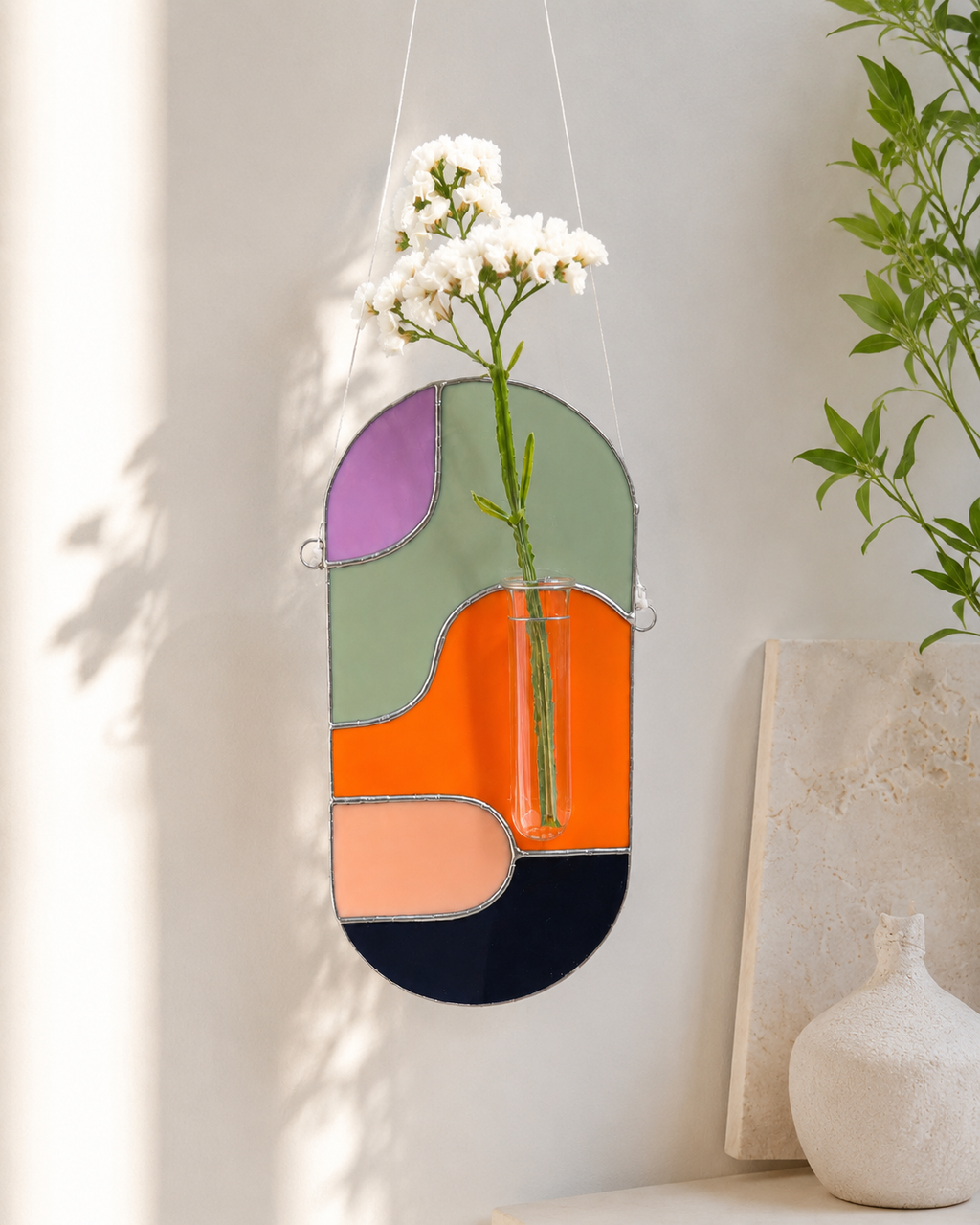 Retro Wavy Plant Holder