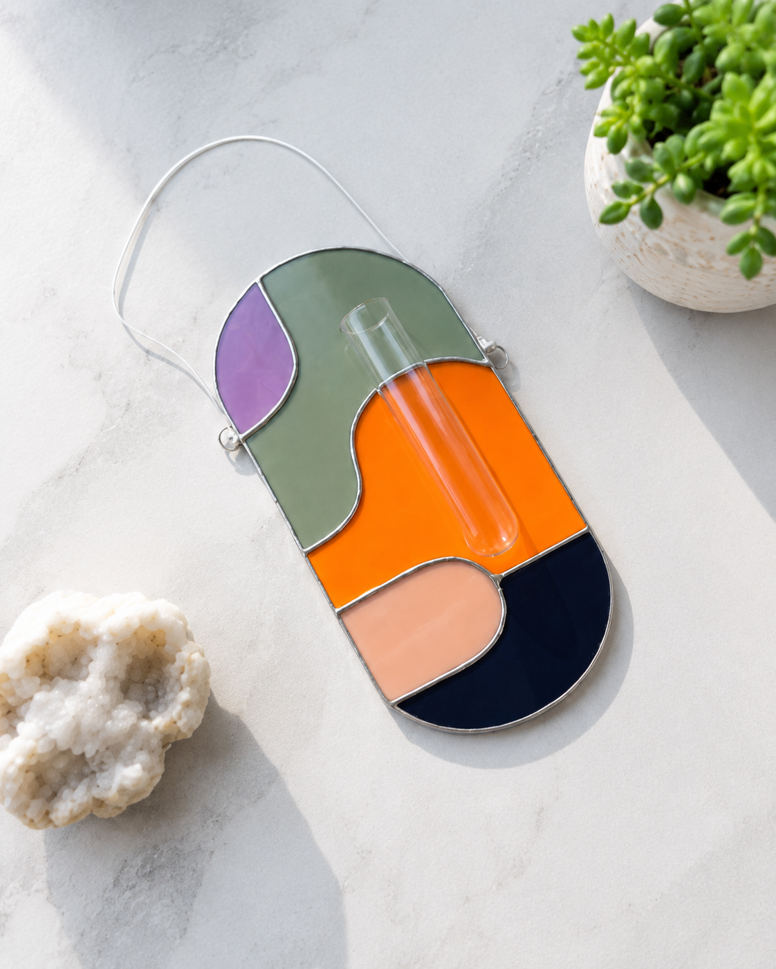 Retro Wavy Plant Holder