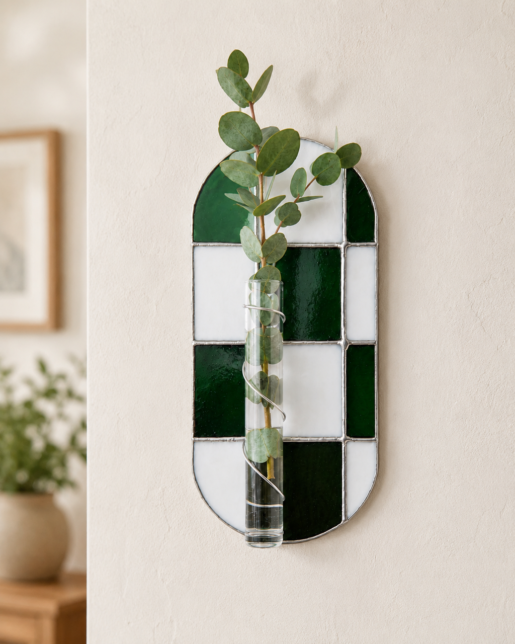 Checkered Plant Holder